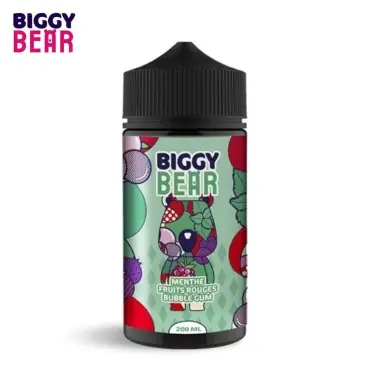 Menthe Fruits Rouges Bubble Gum Biggy Bear 200ml Haute Qualité