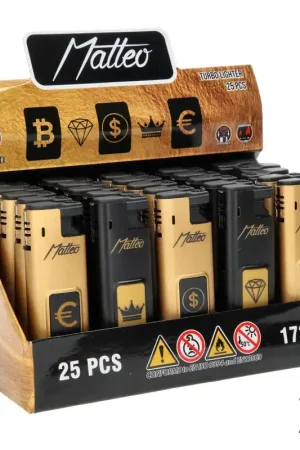 BRIQUET TURBO MATTEO METAL CASE MONEY X25 Réduction