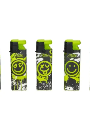 Seulement Aujourd’hui BRIQUET TURBO MATTEO SMILEY GRAFFITI X5