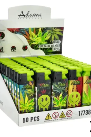 Expédié Aujourd’hui BRIQUET TURBO MATTEO COLORFUL LEAF X50