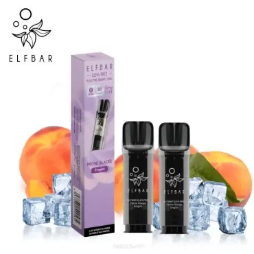 Acheter En Ligne 2 Recharges Puff Pêche Glacée Elfa pro Elfbar