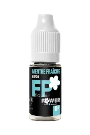 Authentique E Liquide MENTHE FRAICHE 80/20 10 ml - Flavour Power