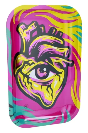 PLATEAU METAL FIRE-FLOW HEARTS 27.5CM Satisfait Ou Remboursé