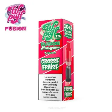 1 Cartouche Grosse Fraise Fusion Pod System Liquideo Prix Bas
