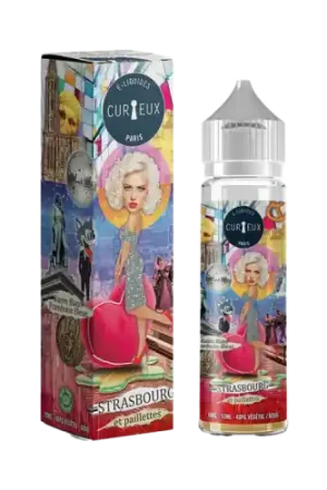 Authentique E Liquide STRASBOURG ET PAILLETTES 50 ml - Curieux Edition Hexagone
