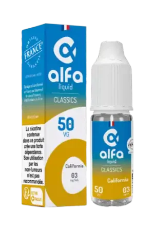 Authentique E Liquide CALIFORNIA 50/50 10 ml - Alfaliquid