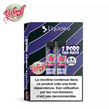 Offre Limitée 2 Recharges Puff Myrtille Glacée Wpuff 1800 Liquideo