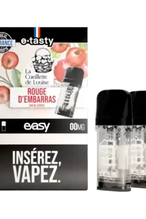 Cartouche EASY Rouge d'Embarras - E Tasty Paiement Sécurisé
