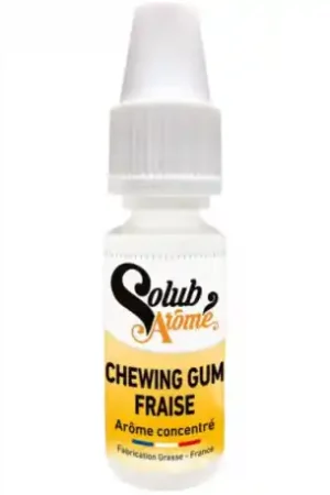 Acheter Direct Chewing-Gum Fraise Concentré Solubarôme 10ml