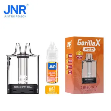 1 Cartouche Gorilla X + 1 e-liquide 10ml Fizzy Cherry Cola JNR Offre Exclusive