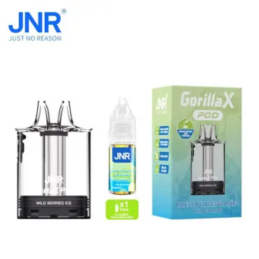 Vente Directe 1 Cartouche Gorilla X + 1 e-liquide 10ml Wild Berries Ice JNR