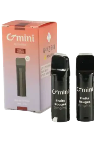 Cartouche pré remplie G MINI Fruits Rouges - Cigusto Expédition Rapide