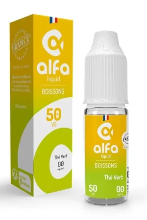 Thé Vert 50/50 10 ml - Alfaliquid Paiement Sécurisé
