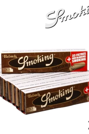 SMOKING BROWN SLIM + TIPS X10 Populaire