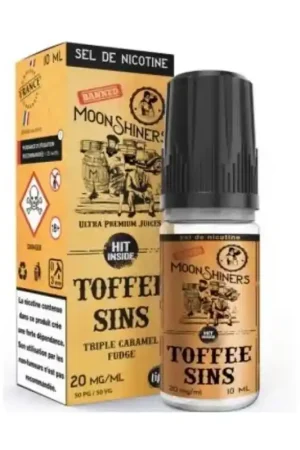 Toffee Sins 10 ml Sel De Nicotine - Moonshiners Offre Spéciale