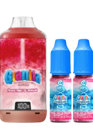 Pod BIG PUFF Fraise Fruit du Dragon - GRANITA Offre Spéciale