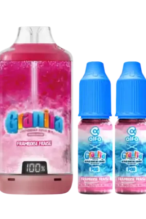 Pod BIG PUFF Framboise Fraise - GRANITA Promotion Saisonnière