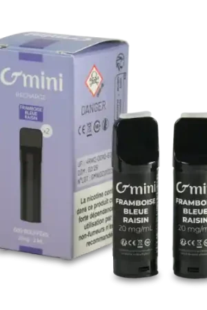 Cartouche pré remplie G MINI Framboise Bleue Raisin  - Cigusto Seulement Aujourd’hui