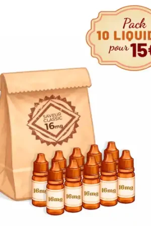 Acheter Direct Pack 10 liquides 10 ml saveur classic 16 mg