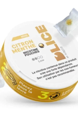 Haute Qualité Sachets Nicotinés Citron Menthe - D'lice by Kapz