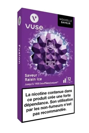 Cartouches Raisin Ice - Vuse Acheter Direct