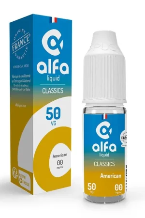 American 50/50 10 ml (Siempre) - Alfaliquid Quantité Limitée