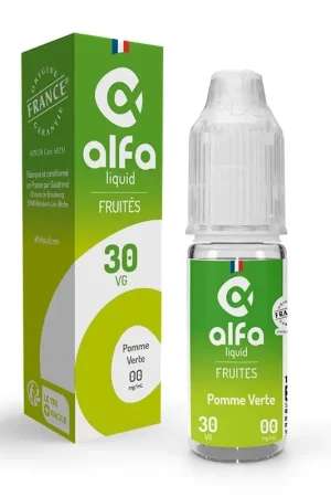 Vente Flash Pomme Verte 70/30 10 ml - Alfaliquid